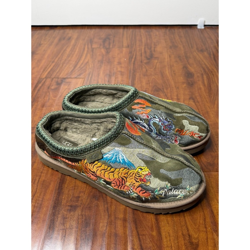 UGG x Palace Tasman Burnt Olive Camo green slipper 1172070-GRNC 13M 14W